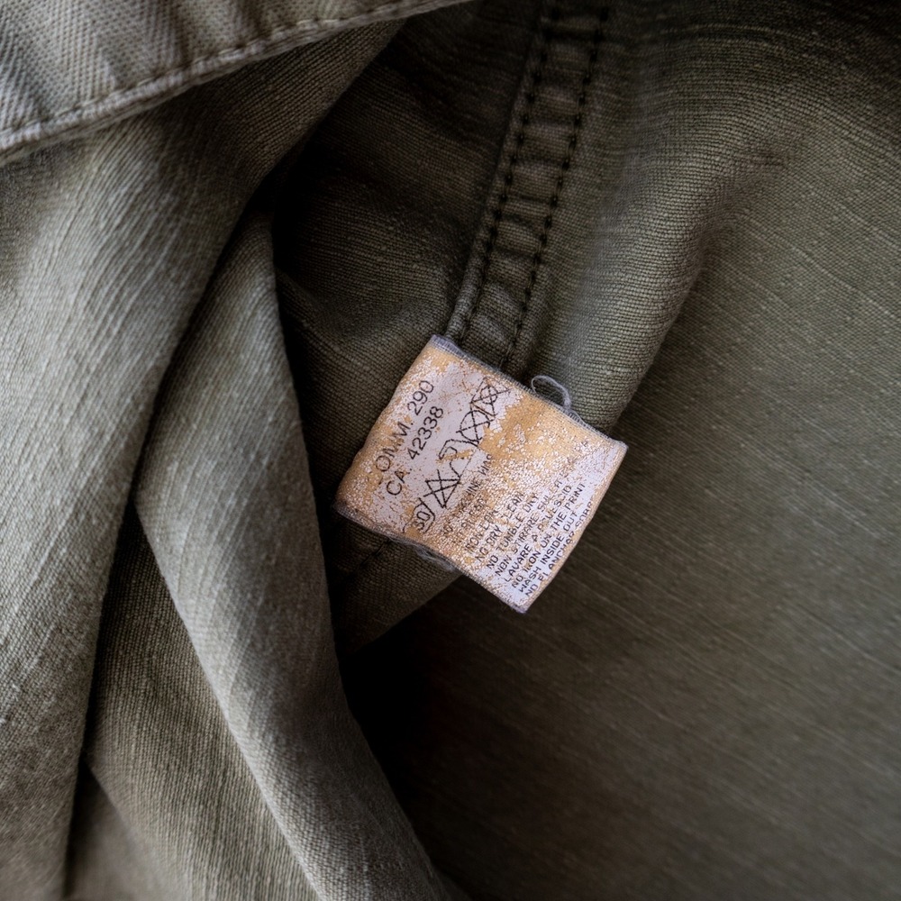 RA-RE Rag Recycle Rag Restyle Military Jacket Mens Slim L Distressed Italy - Picture 10 of 12